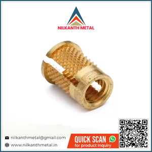 Premier fournisseur indien d'insertion d'expansion moletée en laiton disponible à prix réduit - Product Image 2
