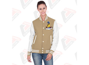Venta caliente de las mujeres Casual Street Wear Varsity Jacket Nueva moda de impresión personalizada chaqueta transpirable para las mujeres - Product Image 6