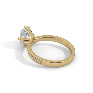 Bagues de mariage classiques en or 18 carats taille rayonnante diamants de laboratoire de luxe bijoux de fiançailles avec certificat IGI pour la fête des femmes - Product Image 2