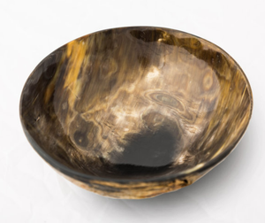 Cuenco de cuerno natural decorativo hecho a mano diseño personalizado cuenco para servir ensalada o frutas cuenco para servir cuerno chino - Product Image 1