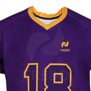 Uniformes de crosse de logo personnalisé de qualité supérieure vêtements de sport de grande taille 100% polyester léger à séchage rapide respirant - Product Image 5