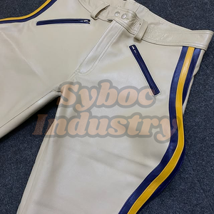 Camisa de cuero al por mayor para hombres, conjunto de uniforme gay de piel de vaca suave y auténtica para adultos - Product Image 3