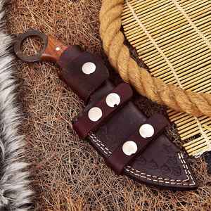 Wholesale Handmade Custom Size Premium Quality High Carbon <b>Steel</b> Skinner Knife Comfortable Leather Sheath Industrial Camping OEM - Product Image 6