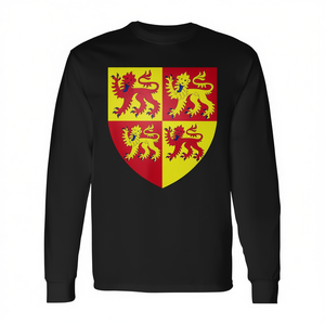 T-shirt a maniche lunghe con stemma del Galles, souvenir con bandiera di Cardiff - Product Image 2