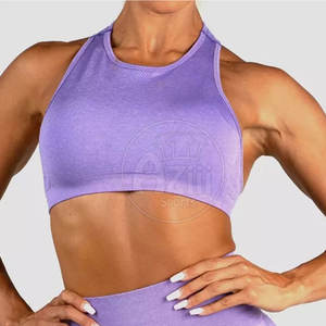 Sujetador deportivo de Yoga transpirable de alto soporte de talla grande para mujer superventas a la moda logotipo frontal venta en línea - Product Image 1