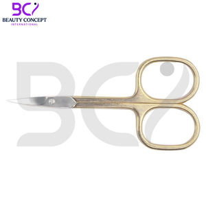 Outil de soin des ongles de beauté Ciseaux à ongles Produit en acier inoxydable à manche doré Ciseaux à ongles à cuticules pointues à pointe pointue - Product Image 4