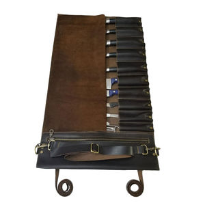 Sac de rangement pour couteaux en cuir - Design personnalisable durable Organisateur d'outils de cuisine de haute qualité - Product Image 4