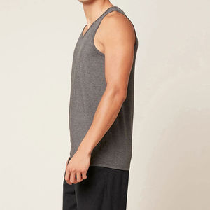 Débardeur de gymnastique sans manches pour hommes Services OEM Couleur unie Musculation Fitness Hommes Prix bon marché Débardeur pour hommes - Product Image 5