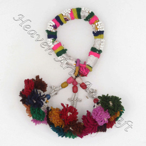 Rare Banjara Indien Brassard Avec Glands Ethnique Tribal Danse Du Ventre Costume Bracelet authentique banjara tribal bras bracelet cheville - Product Image 4