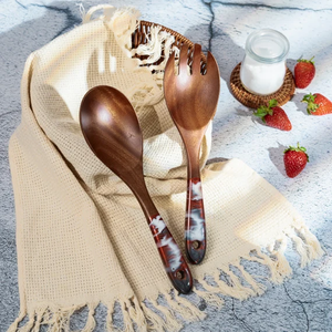 Wood & <b>Resin</b> Spoon Kitchenware Serving Spoons Durable Unique Design Customized handicrafts <b>Top</b> Sale - Product Image 4