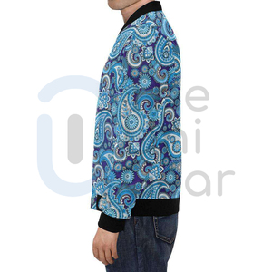 เสื้อแจ็คเก็ตบอมเบอร์แบบสั่งทำขายส่ง สไตล์สตรีทแวร์ ทันสมัย แบบวาร์ซิตี้ เป็นมิตรกับสิ่งแวดล้อม ระบายอากาศได้ดี แห้งเร็ว คุณภาพสูง บริการ OEM - Product Image 3