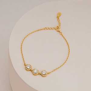 92.5 <b>Silver</b> Crystal <b>Bracelet</b> Elegant 191406 <b>Bangle</b> - Product Image 2