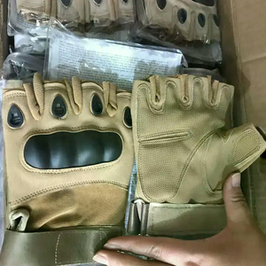 Gants tactiques durables en microfibre de haute qualité Logo personnalisé Protection d'entraînement sans doigts Dragonne réglable Sports - Product Image 4