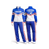 Veste de cheerleading sur mesure pour club de danse, studio, entraînement de cheerleading, tenue d'échauffement, survêtement de cheerleading