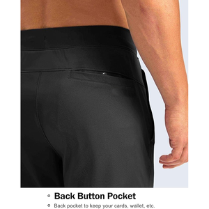 <b>Men's</b> Casual <b>Golf</b> Pants 100% Cotton Canvas Breathable Loose Fit Drawstring Mid Waist High Street Plain Dyed Colored Pant - Product Image 5