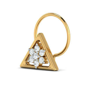 Piercing de nez en or 18 carats avec opale et cristal, bijou corporel pour mariage, fiançailles, cadeau - Product Image 5