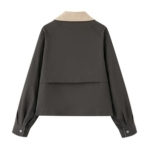 เสื้อแจ็คเก็ตสตรีทแวร์กันลมแบบมีซับในขนแกะ คอวี สำหรับผู้ชายและผู้หญิง มีกระดุมและกระเป๋า เสื้อแจ็คเก็ตผู้ชายสำหรับฤดูหนาว - Product Image 2