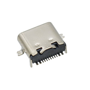 USB Loại C 16 pin Jack SMT + Dip USB 3.0 C thép không gỉ nữ kết nối mà không cần mùa xuân - Product Image 2