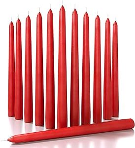 Elegant Small 25cm 10" Deep-Colored Smokeless No-Fragrance Handmade Taper Paraffin <b>Wax</b> <b>Candles</b> Stick Romantic Home Decor Wedding - Product Image 2
