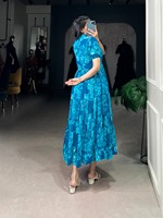 Dijual grosir pakaian desainer Evergreen terbaru Georgette rok motif bunga pasokan di harga murah belanja Online India