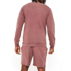 Streetwear DTG, camisetas bordadas con apliques estampados y pantalón corto, conjuntos cortos lavados con ácido de algodón estampados de 2 piezas para hombres - Product Image 3