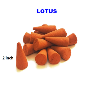 Cônes d'encens Lotus naturels Fourniture en gros de cônes d'encens de meilleure marque cônes d'encens à reflux (Orange) - Product Image 1