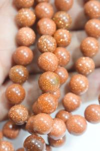 Perles Golden Strand 100% pierre naturelle Sunstone AAA Grade 8 MM - Product Image 3