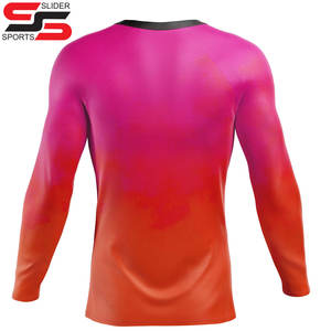 Custom Sublimation Printed BJJ <b>Rashguard</b> for Men Quick Dry MMA Compression Shirt with Anti-UV Feature Own Logo Price - Product Image 4