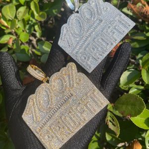 สร้อยคอจี้เพชรเลี้ยงในห้องปฏิบัติการ ชุบทอง 100% กำไรสูง สไตล์ฮิปฮอป ประดับเพชรหรูหรา สำหรับผู้ชาย - Product Image 2