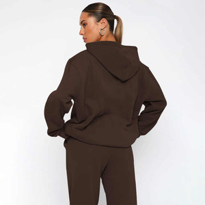 Ensemble de survêtement deux pièces pour femmes à manches longues sweat-shirt élégant et pantalon de survêtement Combo parfait pour les vêtements quotidiens d'entraînement de gymnastique - Product Image 2