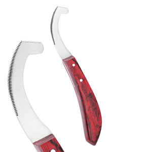 Herramienta herradora de caballos de alta calidad, cuchillo de Bot de huevo de caballo con mango de madera, raspador de huevos, cuchillo de eliminación de huevos de mosca, herramienta de aseo para jinete - Product Image 2