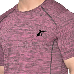 T-shirt d'entraînement 100 % coton personnalisé, anti-humidité, respirant, séchage rapide, écologique, pour la gym et le sport, haut de fitness court - Product Image 6