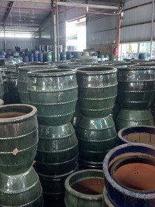[Leo Nguyen Le] - Poterie émaillée d'extérieur - Pot rond en céramique - Prix compétitif - Fabricant professionnel de pots - Product Image 4