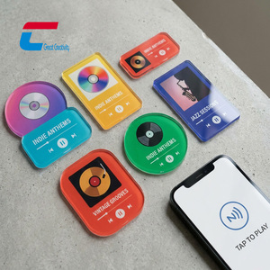 การ์ด NFC อะคริลิคแบบกำหนดเอง ขนาด 50 มม. รูปทรงสี่เหลี่ยม แม่เหล็กติดตู้เย็น NFC แม่เหล็กติดตู้เย็นรูปภาพ NFC แม่เหล็กติดตู้เย็นแบบส่วนตัว - Product Image 1