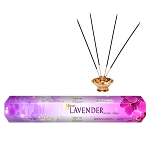 Premium 9 Inch <b>Lavender</b> Incense Sticks Soothing Floral Aroma Long Burning Aromatherapy Incense - Product Image 3