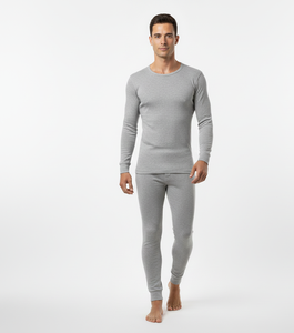 Traje Térmico ColdGuard Elite Gris para Hombre, Suave, de Manga Larga, Tejido Transpirable que Brinda un Calor Estable en Invierno - Product Image 5