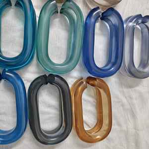 ของตกแต่งบ้าน โซ่เรซิ่นแบบกำหนดเอง ขนาดใหญ่มาก สีใส หลายสี โซ่เรซิ่นขนาดใหญ่ทุกสี - Product Image 4