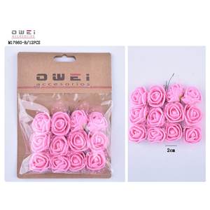 Rosas artificiales de aspecto real 12u/c para manualidades para restaurantes Día de San Valentín Acción de Gracias y decoración de graduación Uso doméstico - Product Image 1