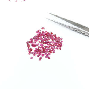 Cabujones Planos Calibrados de Rubí Natural de Bangkok, Tamaños Mixtos, Corte Brillante Suelto, Ovalado, Pera, Piedra Lunar Roja, Turquesa, Ópalo, 8 mm - Product Image 2