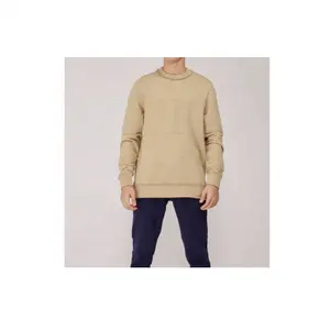 Custom Men Autumn New Casual Solid Thick Wool Cotton Sweater Pullovers Men Outfit Fashion Slim Fit O-neck Pullover Sweater Men