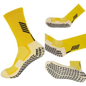 Calcetines de agarre para hombre para entrenamiento Ballet antideslizante Pilates Yoga calcetines atléticos con rayas dobles calcetines transpirables Logo personalizado - Product Image 4