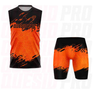 Meilleur modèle à faible MOQ, ensemble d'uniformes de compression sublimés 7 sur 7, vêtements de fitness, service OEM, vêtements d'équipe de football américain - Product Image 3