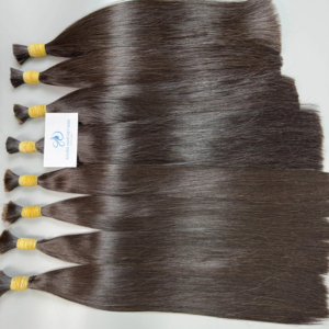 Extensiones de cabello humano crudo a granel, paquete recto de hueso alineado con cutícula, ondulado vietnamita y estilos de rizos profundos sueltos, precio - Product Image 1