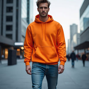 Sudaderas con capucha de algodón 100% de alta calidad, sudaderas con patrón sólido a la moda para hombres y mujeres, Fabricante Mayorista de invierno a granel - Product Image 2