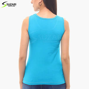 Camiseta sin mangas para mujer de Venta caliente del fabricante de Pakistán de talla grande entrenamiento gimnasio ejercicio desgaste Casual sólido y estampado patrón verano - Product Image 2