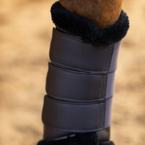 Bottes de brossage absorbantes 2025 pour chevaux offrant une protection complète des tendons et des fetlocks Fabriquées sur mesure au Pakistan pour l'équitation - Product Image 3