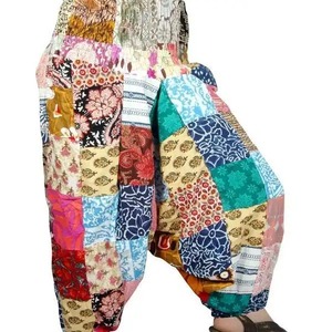 Super vente Patchwork Boho Hippie Harem Pantalon de yoga bohème multicolore à vendre par les exportateurs indiens - Product Image 1