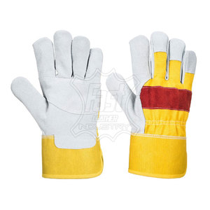 Guantes de Trabajo de Cuero de Seguridad con Logotipo Personalizado a Bajo Precio, Guantes de Trabajo de Cuero para Hombre para Protección de Manos - Product Image 1