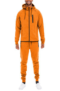 custom <b>flare</b> sweatpants and hoodie set unisex blank cotton fleece mens street wear hoodie flared sweatsuit - Product Image 2