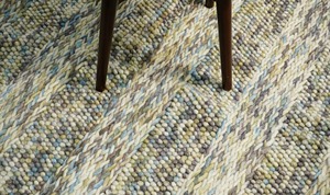 Luxury Modern Boho <b>Rug</b> Handmade Wool Handwoven Geometric Pattern Plush Low MOQ for Coastal Comfort Home <b>Space</b> Transformation - Product Image 3